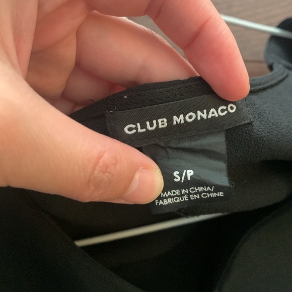 Club Monaco Black Blouse - Picture 2 of 2
